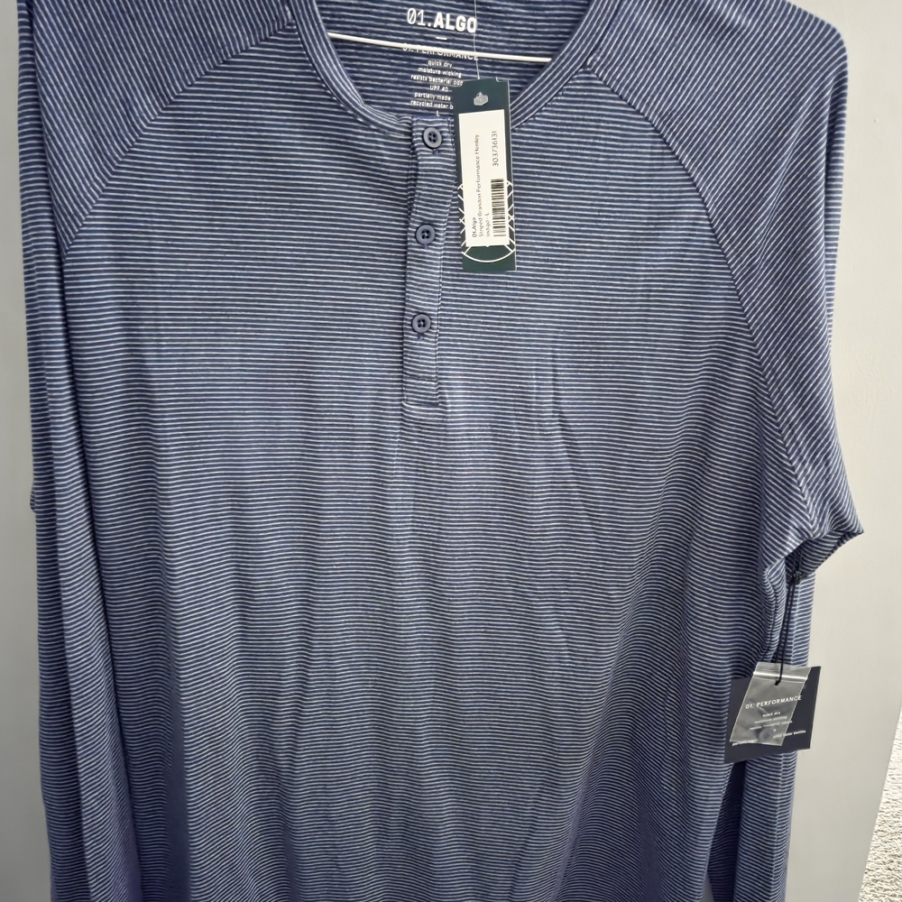 A.L.C. Blue Striped Men's Button Down Shirt